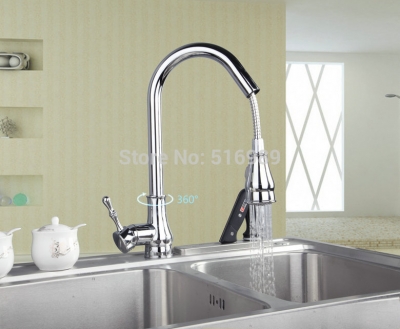 l-8090 polished chrome construction & real estate pull out and swivel faucets,mixers & taps kitchen faucets