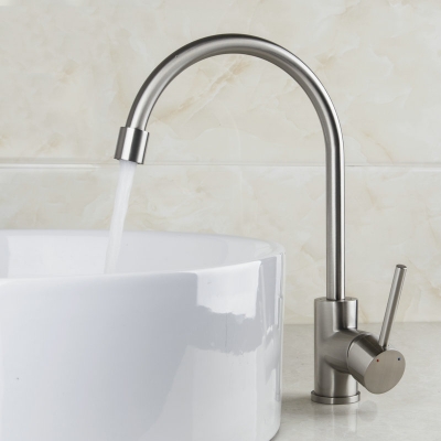 nckel brushed bathroom faucet and cold mixer tap deck mounted brass basin faucet bathroom sink mixer 8472-2/8