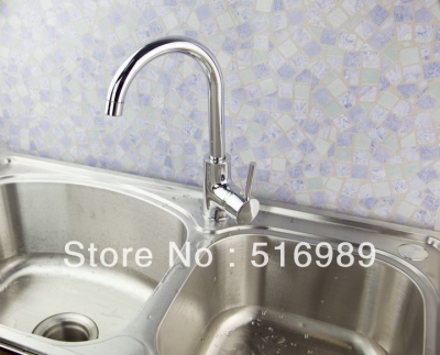 single handle kitchen sink chrome basin mixer faucet swivel spout tap tree784