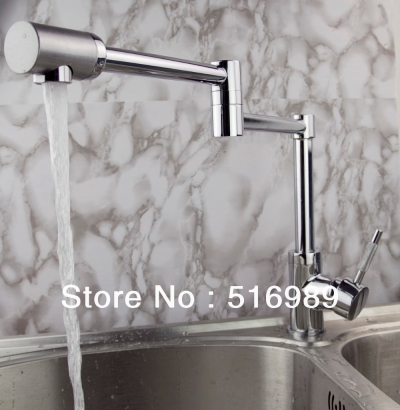 whole retail ..chrome brass kitchen faucet swivel vessel sink mixer tap tree710