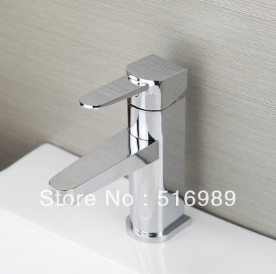 1pcs single handle sink mixer tap chrome spray bathroom basin faucet fashion style whole mak241