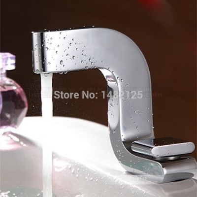 2015 new arrival unique design single lever solid brass bathroom faucet mixer taps