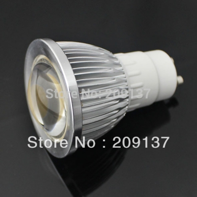 50pcs/lot dimmable high power 5w ac110-240v gu10 cob led light bulb downlight led lamp spotlight led lighting