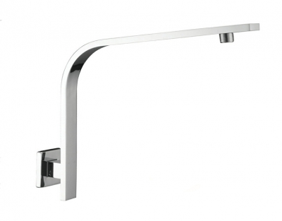 best brass gooseneck square chrome rain shower wall mounted shower head shower arm sa005-1