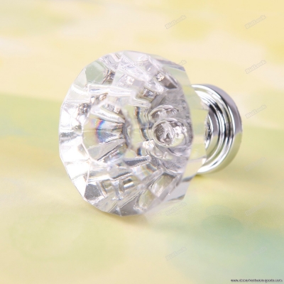 bestmart 1 4 8pcs 32mm diamond shape crystal cupboard drawer cabinet knob pull handle #05[coffee color,4] [worldwide shippi