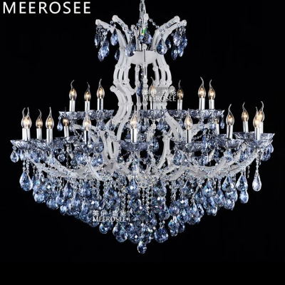 blue color maria theresa crystal chandelier lamp/light/lighting fixture large white chandelier lusters d1200mm h1000mm [maria-theresa-chandeliers-6635]