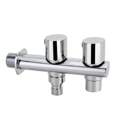 brass double handle cold water faucet, wall mounted basin tap, washing machine bibcock square cold faucet sc312 [basin-faucet-66]