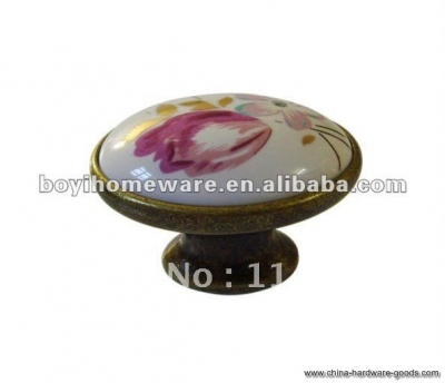 ceramic furniture handle whole and retail discount 100pcs/lot t09-ab