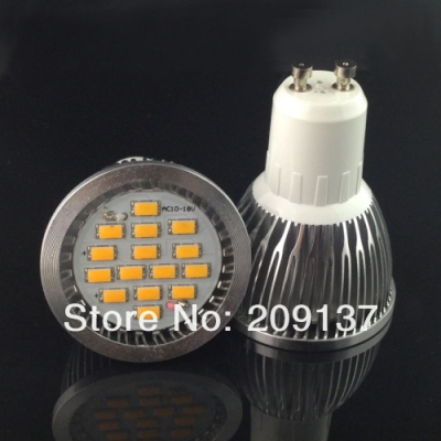 high power 5630 15 led gu10 7w 85-265v led light lamp bulb led downlight led bulb warm/pure/cool white