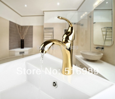 one hole luxury golden bathroom bathtub tap faucet mixer 9828k