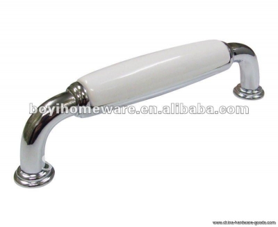 silver zinc + white ceramic door knobs/ bedroom drawer handles/ ceramic knob/ furniture handles whole 50pcs/lot ae0-pc