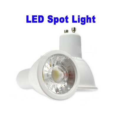 super bright gu10 e27 bulbs light led warm/white 85-265v 7w gu10 cob led lamp light gu10 led spotlight