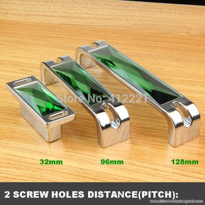 4p/l 32mm pitch furniture handles with crystals for cabinet cupboard drawer door wardrobe dresser 2015 new design
