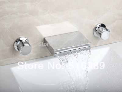 and best price cuboid model 3 pcs chrome bathtub faucet set 52e [3-pcs-bathtub-faucet-set-605]