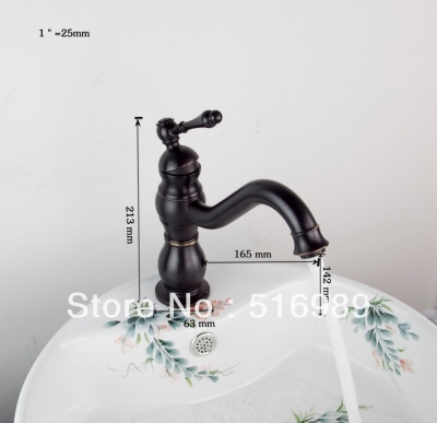 aquafaucet bathroom sink bowls faucet moon shaped basin mixer taps oil rubbed br bfr4 [oil-rubbed-bronze-7432]