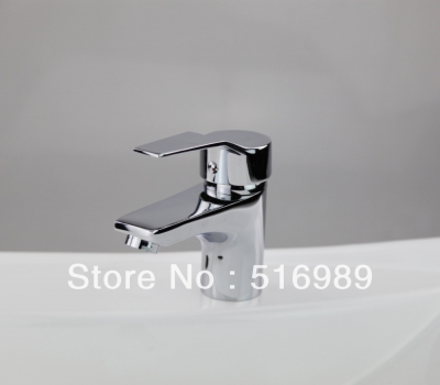 /cold soild brass chrome single handle bathroom faucet mixer tap nb-056