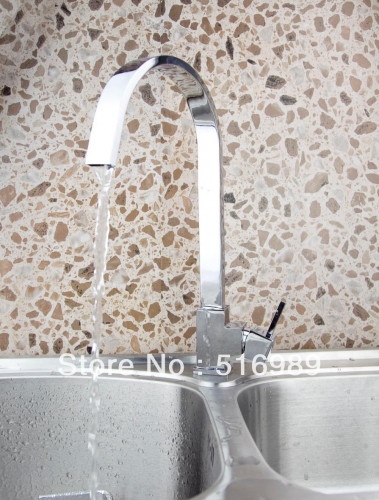 deck mount single handle &cold mixer water tap basin kitchen wash basin faucet + hosevanity faucet tree397