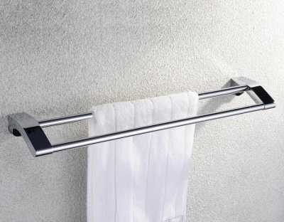 double towel bar,towel holder, chrome finished,golden bathroom products cs008d-1