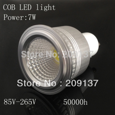 e27/e14/gu10 7w cob led spotlight 700lumens white/warm white high brightness energy saving