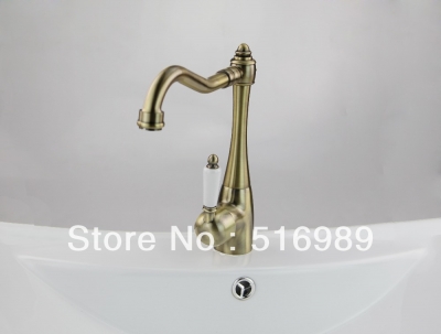 luxury antique copper brass kitchen swivel basin sink faucet vessel faucet mixer tap mak120