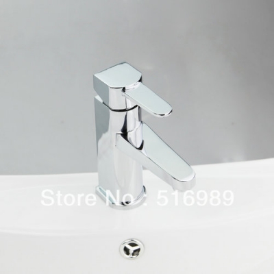 modren waterfall chrome bathroom soild brass deck mount single lever sink basin mixer tap nb-032