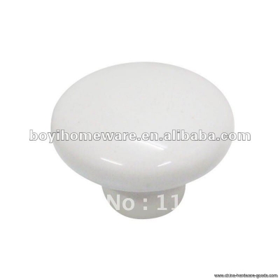 plain white ceramic round circle ring knob handle cute kids dresser wardrobe knobs whole and retail discount p0