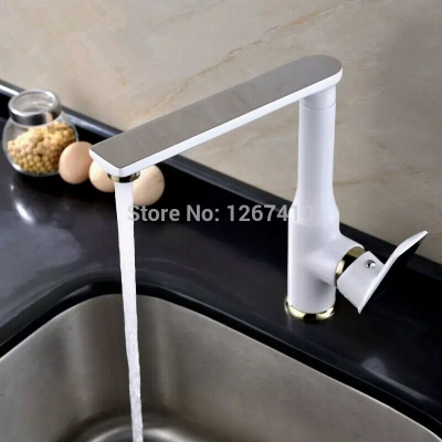 single lever brass painted kitchen faucet mixer taps