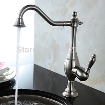 2015 new arrival brass chrome finish classics kitchen faucet nickel