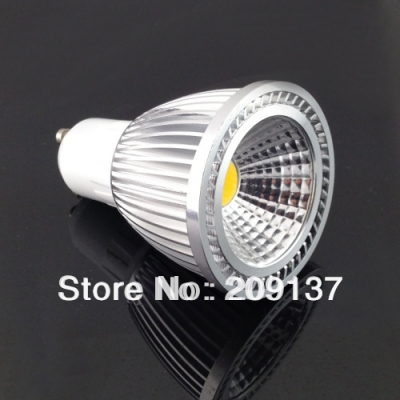 7w cob gu10 e27 b22 led spotlight bulbs 60 degree ce & rohs 2 years warranty,