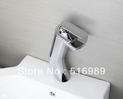 bathroom basin mixer tap waterfall faucet brass chrome single handle single hole ln061622 [waterfall-spout-faucet-9455]