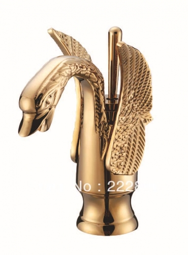 classic swan design luxury solid brass copper sink bathroom faucet bathroom mixer and cold torneira banheiro