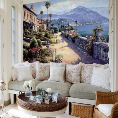 custom any size 3d wall mural wallpapers sofa bedroom wallpaper mediterranean style oil painting wallpaper