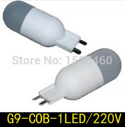 g9 1led cob 3w 220v lamp bulb ceramic base led light high brightness lamps candle crystal chandelier lighting zm00003