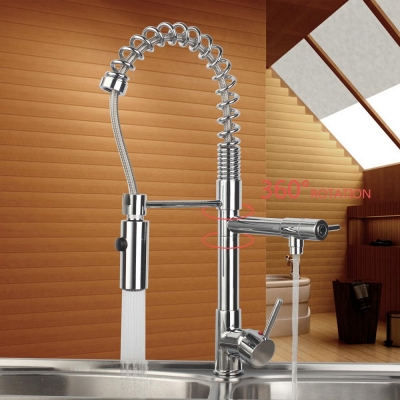 hello kitchen sink faucet swivel sprayer dual water way new fashion design 97168d063/2 torneira vessel sink chrome tap mixer