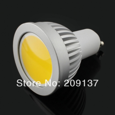 high power dimmable 5w gu10 cob led warm white /cold white led bulb 110v-240v