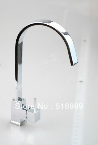 kitchen basin faucet swivel spout vanity sink mixer tap single handle nb-1276