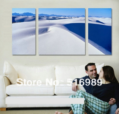 modern 3 pcs huge water beach and water on canvas decorative oil painting art bree011