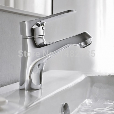 popular chrome finish brass basin faucet