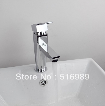 single handle chrome bathroom basin sink mix tap faucet tree230
