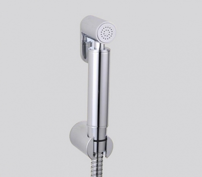 solid brass chrome women handheld bidet shower set /portable bidet with abs shower holder bd517