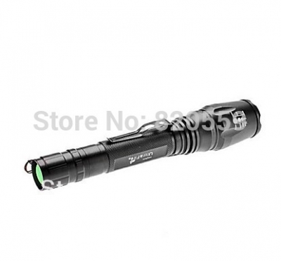 ultrafire e3 cree xm-lt6 1600lumens adjustable zoom 5-mode black led flashlight lamp including charger