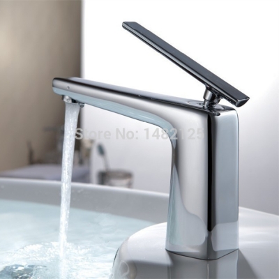 brass chrome single lever unique basin faucet [basin-faucet-16]