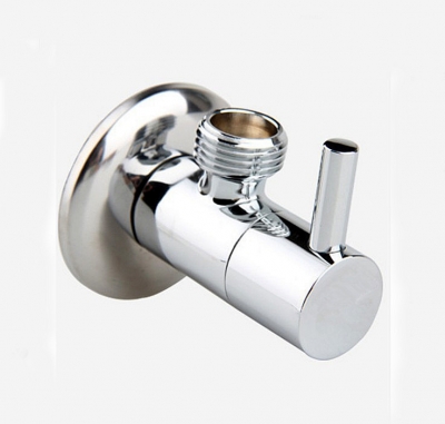 classic bathroom accessory brass 1 / 2*1/2 interface round angle valve ag809