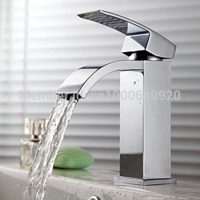 contemporary brass single handle basin faucet