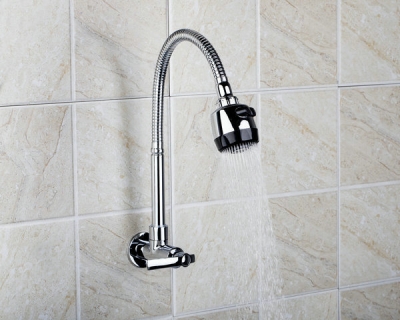 e_pak wall mounted single cold rq8551-2/1 all around rotate with plumbing hose swivel 2-function water outlet faucet
