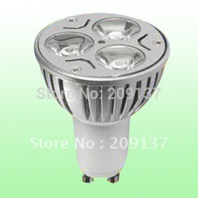 gu10 9w 10pcs/lot dimmable led bulb high power led light bulb