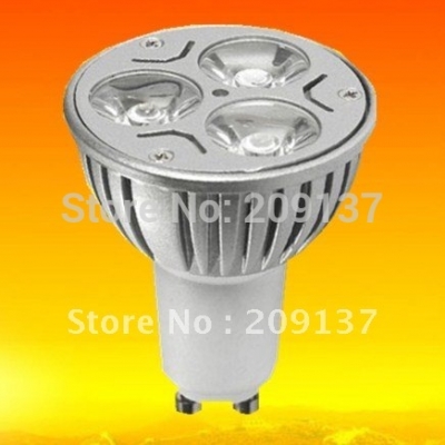 gu10 9w 3x3w dimmable high power led bulb lamp ac85v- 260v