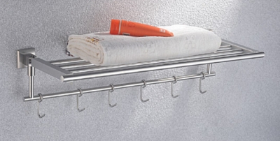 solid 304 stainless steel nickel brushed towel rack, towel bar,towel holder,towel shelves sus007-1