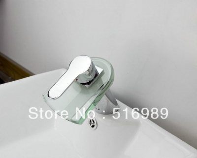 waterfall spout bathroom basin faucet single handle hole vessel mixer tap leon22