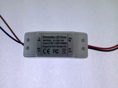 10pcs/lot 5~15w dimmable led power driver , input 110v / 220v output dc15v~54v 300ma led driver